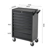 Lockable Garage Workshop Tool Trolley Toolbox 7 Drawers Cabinet Ball Bearings UK