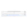 TV STAND CABINET FREESTANDING ENTERTAINMENT UNIT WITH LED LIGHTS & GLASS SHELVES