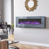 Electric 50/60/72" Insert/Wall Mounted LED Fireplace Inset Into Fire Freestand