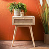 Wooden Bedside Table Cabinet w/ Drawer Nightstand Furniture Storage Side Table