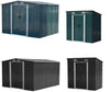 Garden Storage Shed Metal Outdoor Box w/ Base for Backyard Bike Tool 4ft-10ft