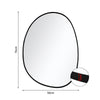 Framed Arched Mirror Wall Mounted Vanity Makeup Bedroom Glass Dressing Mirror