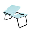 Folding Laptop Bed Tray Table Portable Lap Desk Notebook Breakfast w/ Cup Slot