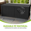 460L Garden Storage Box, Waterproof Resin Deck Box, Lockable Outdoor Container