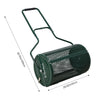 24 Inch 76.6L Compost Spreader Peat Moss Spreader with Upgrade w/U-shaped Handle