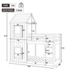 Wooden Bunk Beds Treehouse Bed Frame 3FT Single Cabin Kids Sleeper House Canopy