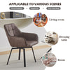 Set of 2 Faux Leather Dining Chairs Rotatable Design Restaurants Living Room
