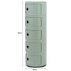 Modern Bedside Table Bedroom Sofa Side End Multi-functional Round Storage Unit