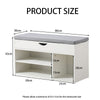 Shoe Storage Bench Cabinets Shoes Rack with Drawer,Cushion,Shelf Hallway Organis