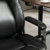 Ergonomic Office Chair Heavy Duty Faux Leather Adjustable Height Tilt Home Black