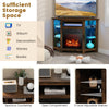 Fireplace TV Stand for TVs up to 50 Inches Electric Fireplace Insert LED Lights