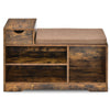 Comfy Changing Shoe Bench Shoe Cabinet with 1 Storage Drawer-Brown