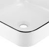 Bathroom Cloakroom Vanity Ceramic Wash Basin Sink Countertop / Wall Mount Modern