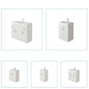 Cabinet Vanity Unit Sink Basin Bathroom Storage Unit Free Stand White Furniture
