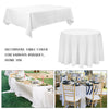 Large White Tablecloth Round Table Cover for Buffet Table Parties Holiday Dinner