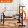 Multi Function Weight Bench Adjustable Training Gym Fitness Lifting Barbell Rack