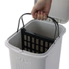 Kitchen Trash Can Recycling Pedal Dustbin Rubbish Waste Bin Recycle Garbage Can