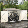 6.4 x 6.7ft Garden Waterproof Anti-UV Storage Pent Bike Shed Steel Lockable Door