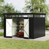 Outdoor Lockable Storage Shed 8.5×9.7ft Utility Room Storage Room Tool Room