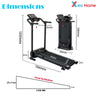 Treadmill Electric Running Machine with FIXED Incline Gym Home Motorized Folding