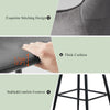 2x Velvet Bar Stool Metal Leg Breakfast Pub Chairs Kitchen Counter Furniture