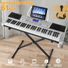 Mustar ♬61 Full Size Lighted Up Keys Smart Digital Electronic Keyboards Gifts