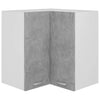 Hanging Corner Cabinet Concrete Grey 57x57x60 cm Engineered Wood