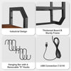 Wall Mounted Shelf Floating Storage Cabinet RGB Light Display Shelves Remote