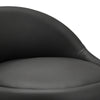 2x PU Leather Round Bar Stool Adjustable Swivel Pub Chair with Back Home Kitchen