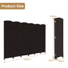 6-Panel Freestanding Room Divider Bedroom 5.6 FT Tall Folding Privacy Screen