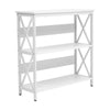 Slim Hall Desk Storage Shelf X-Design Shoe Rack Bookshelf Entryway Console Table