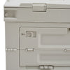 60L Collapsible Car Boot Storage Box With 3 Door Open & Wooden Board Table Tray
