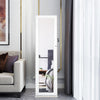 3-in-1 Jewelry Cabinet Full-Length Mirrored Jewelry Armoire Storage Organizer
