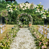 Wedding Romantic Arch Frame Moongate Garden Circle Backdrop Flower Display Decor