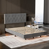 Floating LUXURY UPHOLSTERED BED FRAME 4FT6 Double Size With Padded Headboard