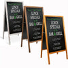 100cm Wood A-Frame Blackboard Chalkboard Cafe Bar Pub Promotion Menu Sign Board