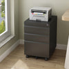 Lockable Filing Cabinet Pedestal Under Desk Storage Unit 3 Drawer Castors Table
