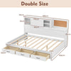 Double Guest Bed Sofa Bed with Wooden Slat Support