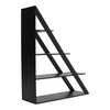 4 Tiers Triangle Ladder Shelf Bookshelf Bookcase Free Standing Display Rack Wood