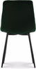 Dining Chairs Velvet Set Padded Seat Metal Leg Kitchen Chair Home Office