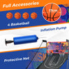 Foldable Double Shot Basketball Arcade Game Free-Throw Challenge Game-Purple