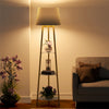 3 Tier LED Floor Lamp Industrial Tall Lamp Bedroom Reading Office w/Marble Shelf