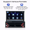7" Single Din Car Stereo Flip Out Head Unit Android For Apple CarPlay FM Radio