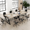 Executive PC Workstation Writing Desk for Working Gaming Study-Maple