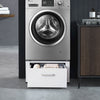 Washing Machine Stand Dryer Laundry Pedestal Raiser Feet Pads Floor Metal White