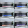 Electric 60" Wall Mounted LED Fireplace 6 Flame Color Inset Fire Stove Freestand