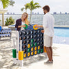 3.5FT Tall Indoor & Outdoor Game Set with 42 Jumbo Rings White