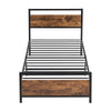 Simple Budget metal bed Single bed Frame w/Mattresses Option Bedroom Furniture