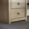 3 Drawer Bedside Cabinet Chest Table Solid Pine Wood Waxed Bedroom Furniture