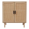 Wooden Storage Cabinet Side Furniture Cupboard Bedroom Hallway 2 Tier Shelf Unit